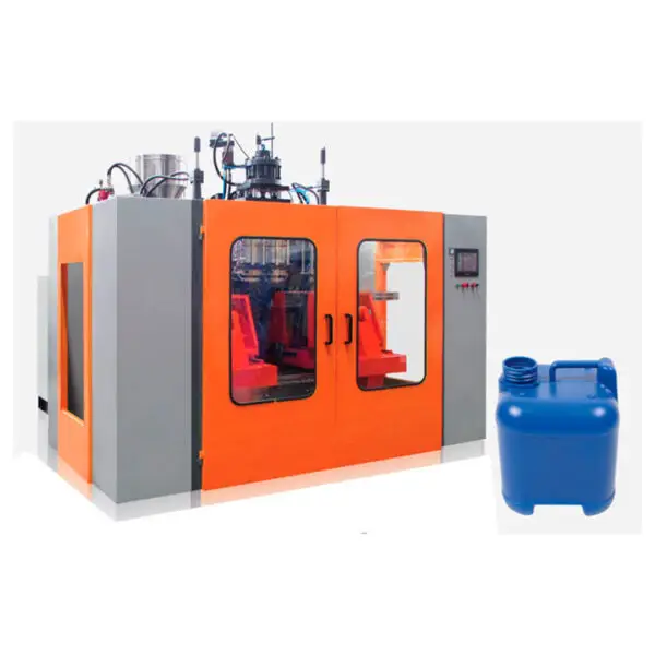 Máquina Sopladora para Envases de 10 Litros (Bidón azul cuadrado)