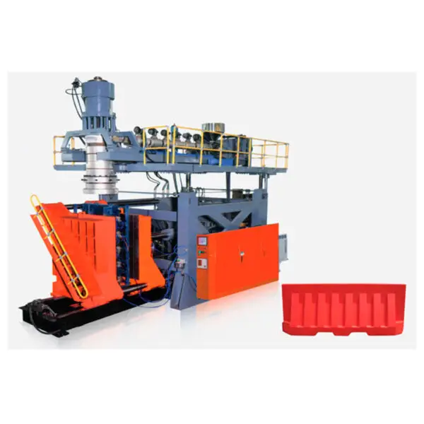 Máquina Sopladora para Barreras Plásticas (Muro vial rojo)